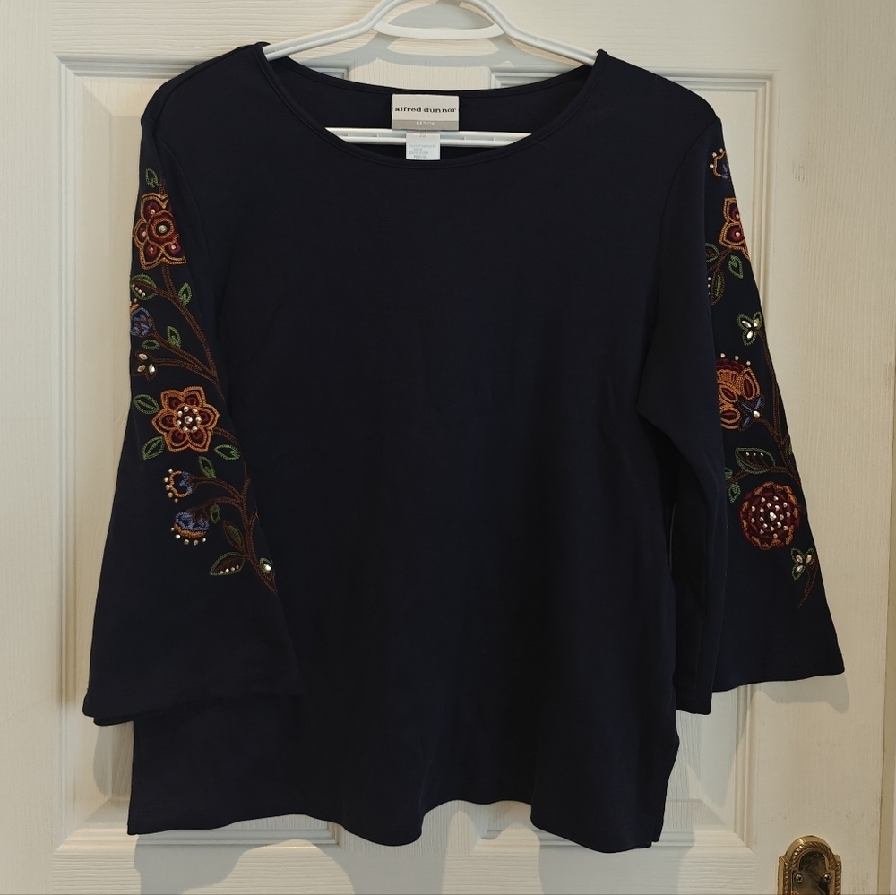 ALFRED DUNNER Embroidered Shirt